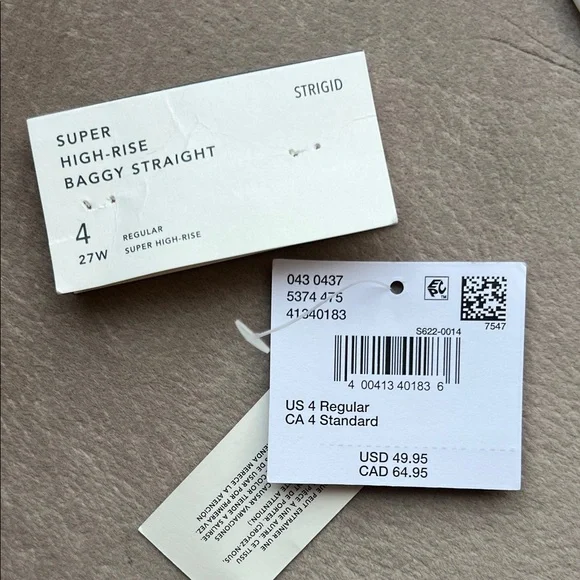 NWT American Eagle Super High-Rise Baggy Straight Jeans - Picture 2 of 6